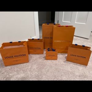 Louis Vuitton shopping bags